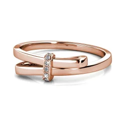 Bague Luminous Bow Or Rose