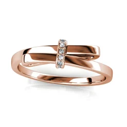 Bague Luminous Bow Or Rose