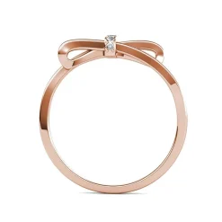 Bague Luminous Bow Or Rose