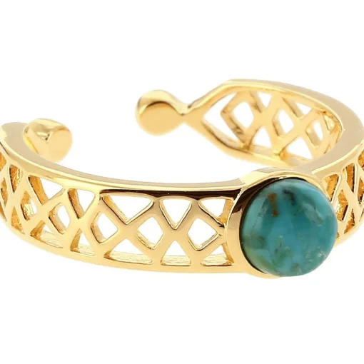 Bague Mia Doré & Turquoise