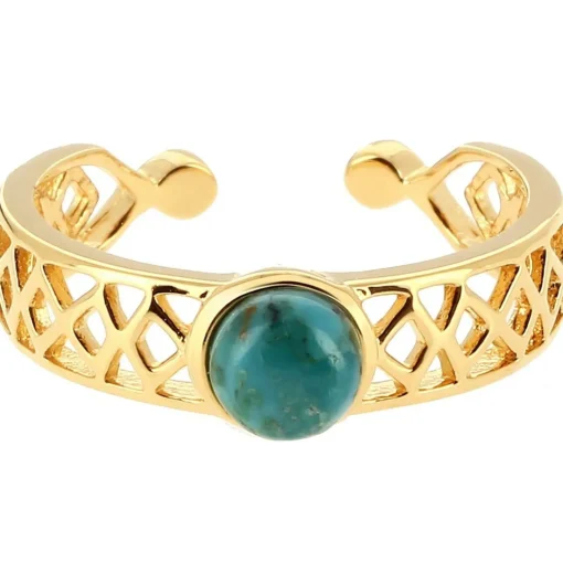 Bague Mia Doré & Turquoise