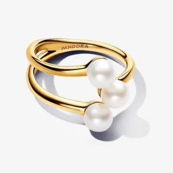 Bague Ouverte Perles de Culture