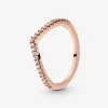 Bague Pandora 186316CZ - Bague Voeu Scintillant Pandora Rose Femme