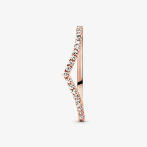 Bague Pandora 186316CZ - Bague Voeu Scintillant Pandora Rose Femme