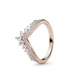 Bague Pandora 187736CZ - Voeu Princesse Pandora Rose Femme