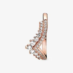 Bague Pandora 187736CZ - Voeu Princesse Pandora Rose Femme