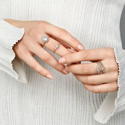 Bague Pandora 187736CZ - Voeu Princesse Pandora Rose Femme