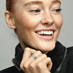 Bague Pandora Timeless lignes brillantes et scintillantes