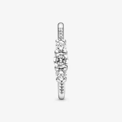 Bague Pandora Timeless trois pierres rondes