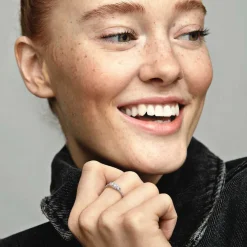 Bague Pandora Timeless trois pierres rondes