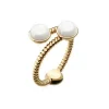 Bague Paul Hewitt PH-FR-ROPE-G - Rope Pearl Acier Doré Femme