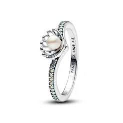 Bague Perle de Culture d’Eau Douce Traitée Princesse Disney Arielle Coquillage