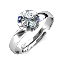 Bague Réglable Acacia Argentée
