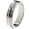 Bague ROCHET A0420 - Bague Alliance Argentée Homme
