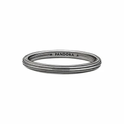 Bague ronde noire Pandora ME