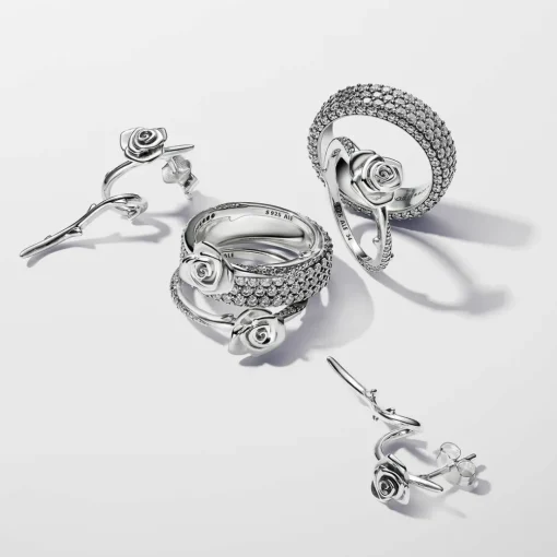 Bague Rose Épanouie