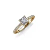 Bague Simple Square MYC-Paris DR0347-G - Doré Et Cristal