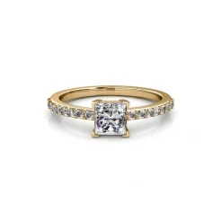 Bague Simple Square MYC-Paris DR0347-G - Doré Et Cristal