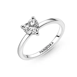 Bague Solitaire Pandora Timeless - Cœur Scintillant