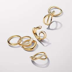 Bague Symbole de l’Infini Organique Doré