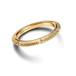 Bague Texture et Pierres Pandora ME Doré