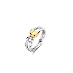 Bague Ti Sento - 12333SY Argent Rhodié Forme Épingle Bicolore