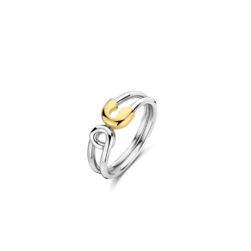 Bague Ti Sento - 12333SY Argent Rhodié Forme Épingle Bicolore