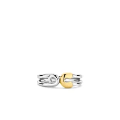 Bague Ti Sento - 12333SY Argent Rhodié Forme Épingle Bicolore