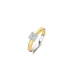 Bague Ti Sento - 1463ZY Argent Doré Et Oxyde De Zirconium PM