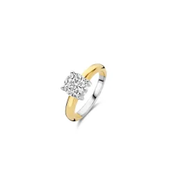 Bague Ti Sento - 1464ZY Argent Doré Et Oxyde De Zirconium GM