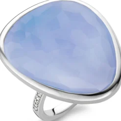 Bague Ti Sento 12001LA - Bague Bleue Argent Femme