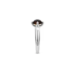 Bague Ti Sento 12179TB - argent pierre synth. Marron translucide serti griffes Femme