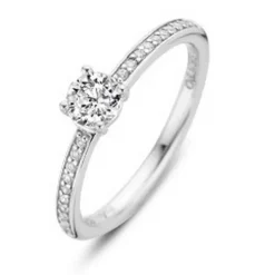 Bague Ti Sento 12109ZI - Bague Argent Serti Griffé Zirconium Femme