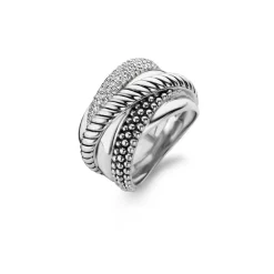 Bague Ti Sento 12003ZI - Bague Cristaux Blanc Femme