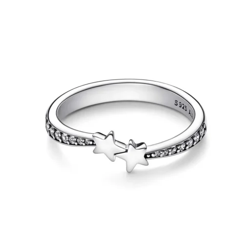 Bague Étoiles Filantes Scintillantes – Pandora Moments