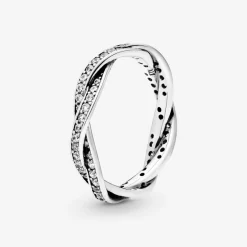 Bague Torsades Scintillante Pandora Timeless Argent 925/1000ᵉ