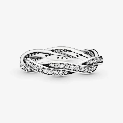 Bague Torsades Scintillante Pandora Timeless Argent 925/1000ᵉ