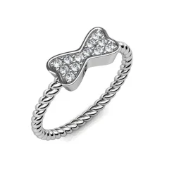 Bague Twisted Ribbon Argentée