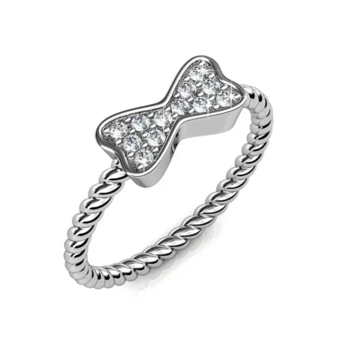 Bague Twisted Ribbon Argentée