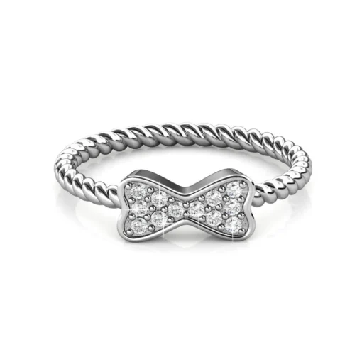 Bague Twisted Ribbon Argentée