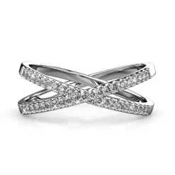 Bague X Argentée