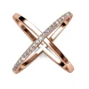Bague X Duo Or Rose