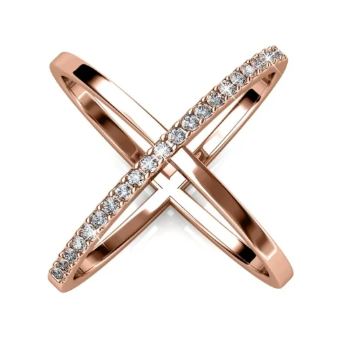 Bague X Duo Or Rose