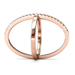 Bague X Duo Or Rose