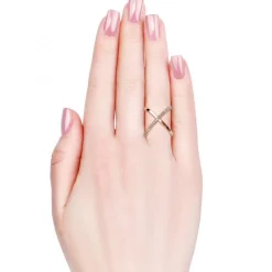 Bague X Duo Or Rose