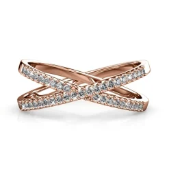 Bague X Or Rose