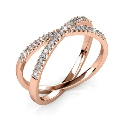 Bague X Or Rose