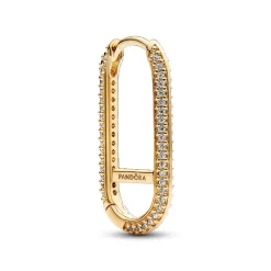Boucle d’Oreille Unique Link Pavé Allongé Pandora Doré
