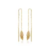 Boucle d'oreilles Pendantes femme plaqué or - Y5YV600