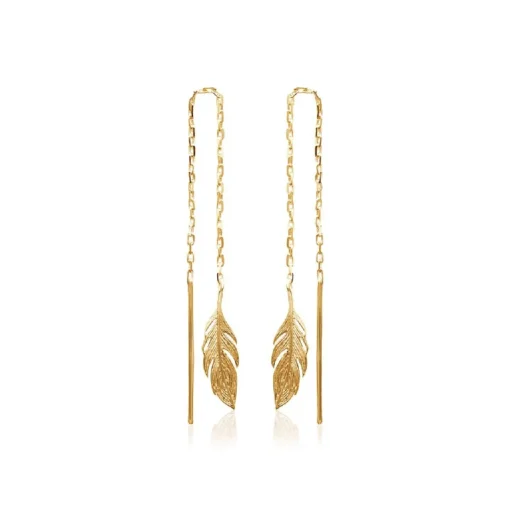 Boucle d'oreilles Pendantes femme plaqué or - Y5YV600
